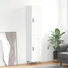 Image de vidaXL Buffet haut Blanc brillant 34,5x34x180 cm Bois d'ingénierie3199083