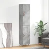 Image de vidaXL Buffet haut Gris béton 34,5x34x180 cm Bois d'ingénierie3199085