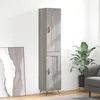 Image de vidaXL Buffet haut Sonoma gris 34,5x34x180 cm Bois d'ingénierie3199087