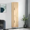Image de vidaXL Buffet haut Chêne sonoma 34,5x34x180 cm Bois d'ingénierie