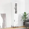Image de vidaXL Buffet haut Blanc 34,5x34x180 cm Bois d'ingénierie3199177