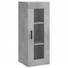 Image de vidaXL Buffet haut Gris bÃ©ton 34,5x34x180 cm Bois d'ingÃ©nierie