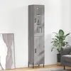 Image de vidaXL Buffet haut Sonoma gris 34,5x34x180 cm Bois d'ingénierie3199183
