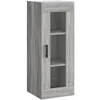 Image de vidaXL Buffet haut Sonoma gris 34,5x34x180 cm Bois d'ingÃ©nierie