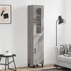 Image de vidaXL Buffet haut Sonoma gris 34,5x34x180 cm Bois d'ingénierie3199199