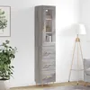 Image de vidaXL Buffet haut Sonoma gris 34,5x34x180 cm Bois d'ingénierie3199231