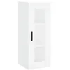 Image de vidaXL Buffet haut Blanc 34,5x34x180 cm Bois d'ingÃ©nierie