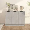 Image de vidaXL Buffet haut Blanc 34,5x34x180 cm Bois d'ingÃ©nierie