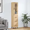 Image de vidaXL Buffet haut Chêne sonoma 34,5x34x180 cm Bois d'ingénierie
