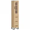 Image de Vidaxl Buffet Haut ChÃªne Sonoma 34,5x34x180 Cm Bois D'ingÃ©nierie