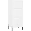 Image de vidaXL Buffet haut Blanc 34,5x34x180 cm Bois d'ingÃ©nierie
