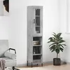 Image de vidaXL Buffet haut Gris béton 34,5x34x180 cm Bois d'ingénierie3199373