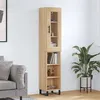 Image de vidaXL Buffet haut Chêne sonoma 34,5x34x180 cm Bois d'ingénierie