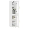 Image de vidaXL Buffet haut Blanc 34,5x34x180 cm Bois d'ingÃ©nierie