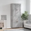 Image de vidaXL Buffet haut Gris bÃ©ton 69,5x34x180 cm Bois d'ingÃ©nierie