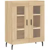 Image de vidaXL Vidaxl Buffet Haut Chêne Sonoma 69,5x34x180 Cm Bois D'ingénierie