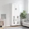 Image de vidaXL Buffet haut Blanc 69,5x34x180 cm Bois d'ingénierie