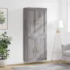 Image de vidaXL Buffet haut Sonoma gris 69,5x34x180 cm Bois d'ingénierie