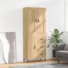 Image de Vidaxl Buffet Haut ChÃªne Sonoma 69,5x34x180 Cm Bois D'ingÃ©nierie
