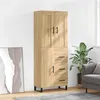 Image de Vidaxl Buffet Haut ChÃªne Sonoma 69,5x34x180 Cm Bois D'ingÃ©nierie