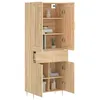 Image de vidaXL Buffet haut Chêne sonoma 69,5x34x180 cm Bois d'ingénierie