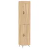 Image de vidaXL Buffet haut Chêne sonoma 34,5x34x180 cm Bois d'ingénierie