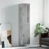 Image de vidaXL Buffet haut Gris béton 34,5x34x180 cm Bois d'ingénierie