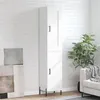 Image de vidaXL Buffet haut Blanc 34,5x34x180 cm Bois d'ingénierie3200137
