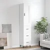 Image de vidaXL Buffet haut Blanc 34,5x34x180 cm Bois d'ingénierie3200209