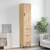 Image de vidaXL Buffet haut Chêne sonoma 34,5x34x180 cm Bois d'ingénierie