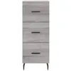 Image de vidaXL Buffet haut Sonoma gris 34,5x34x180 cm Bois d'ingÃ©nierie