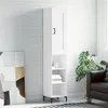 Image de vidaXL Buffet haut Blanc 34,5x34x180 cm Bois d'ingénierie
