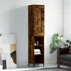 Image de vidaXL Buffet haut Chêne fumé 34,5x34x180 cm Bois d'ingénierie3200326