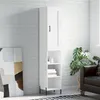 Image de vidaXL Buffet haut Blanc 34,5x34x180 cm Bois d'ingénierie3200329
