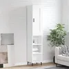 Image de vidaXL Buffet haut Blanc 34,5x34x180 cm Bois d'ingénierie3200337