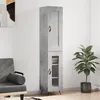 Image de vidaXL Buffet haut Gris béton 34,5x34x180 cm Bois d'ingénierie