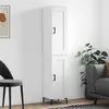 Image de vidaXL Buffet haut Blanc 34,5x34x180 cm Bois d'ingénierie