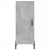 Image de vidaXL Buffet haut Gris bÃ©ton 34,5x34x180 cm Bois d'ingÃ©nierie