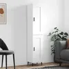 Image de vidaXL Buffet haut Blanc 34,5x34x180 cm Bois d'ingénierie3200465