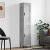 Image de vidaXL Buffet haut Gris béton 34,5x34x180 cm Bois d'ingénierie3200469