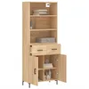 Image de Vidaxl Buffet Haut ChÃªne Sonoma 69,5x34x180 Cm Bois D'ingÃ©nierie