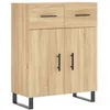 Image de Vidaxl Buffet Haut ChÃªne Sonoma 69,5x34x180 Cm Bois D'ingÃ©nierie