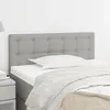 Image de vidaXL Lit Ã  sommier tapissier avec matelas Gris clair 180x200cm Tissu