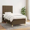 Image de vidaXL Sommier à lattes de lit avec matelas Marron foncé 80x200 cm