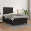 Image de vidaXL Sommier à lattes de lit matelas Noir 120x200 cm Similicuir