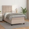 Image de vidaXL Sommier à lattes de lit avec matelas Cappuccino 80x200 cm