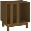 Image de vidaXL Vidaxl Niche Pour Chien Marron Miel 50x40x52 Cm Bois De Pin Massif