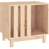Image de vidaXL Vidaxl Niche Pour Chien 60x45x57 Cm Bois De Pin Massif