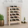 Image de vidaXL Casier à vin 61,5x30x82 cm Bois de pin massif