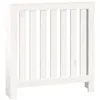 Image de Vidaxl Cache-Radiateur Blanc 79,5x19x84 Cm Bois Massif De Pin